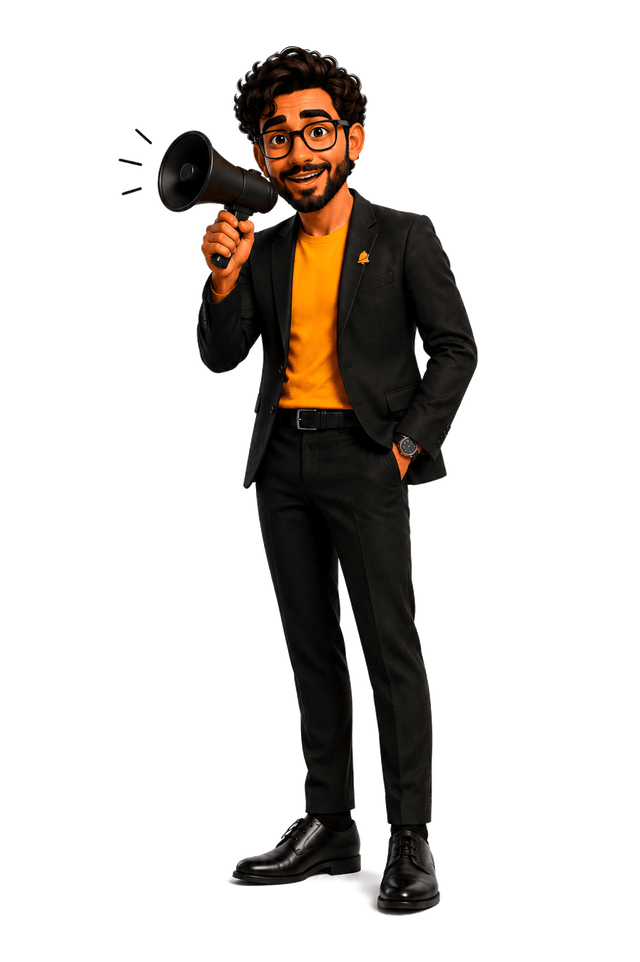 BeyondBell mascot — hero pose